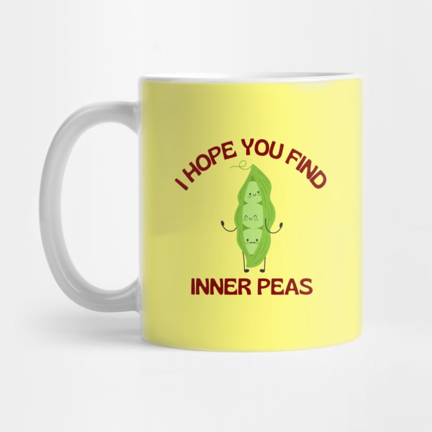 I Hope You Find Inner Peas | Cute Peas Pun by Allthingspunny